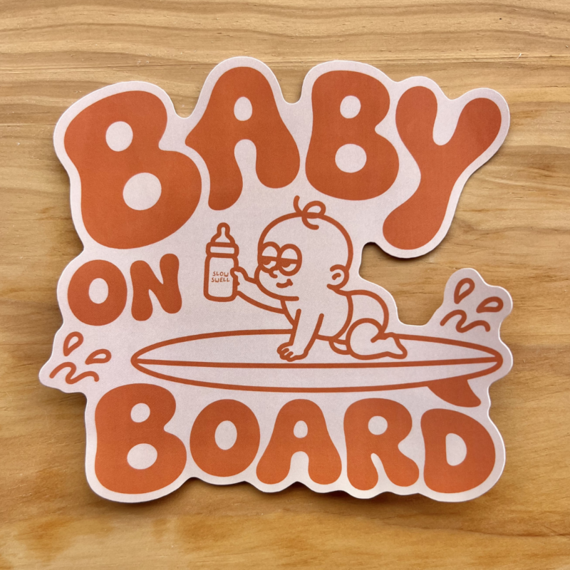 Baby on Board" sticker